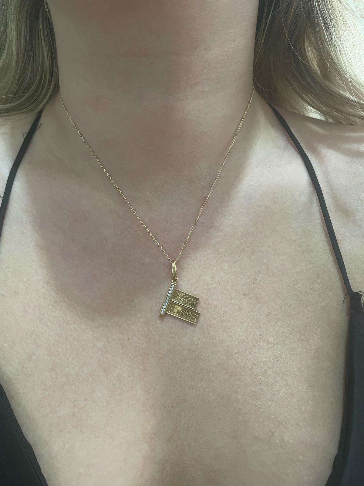 Cartier Diamant 18 Karat Gelbgold E52 St Place De Cartier Charme (Rundschliff)