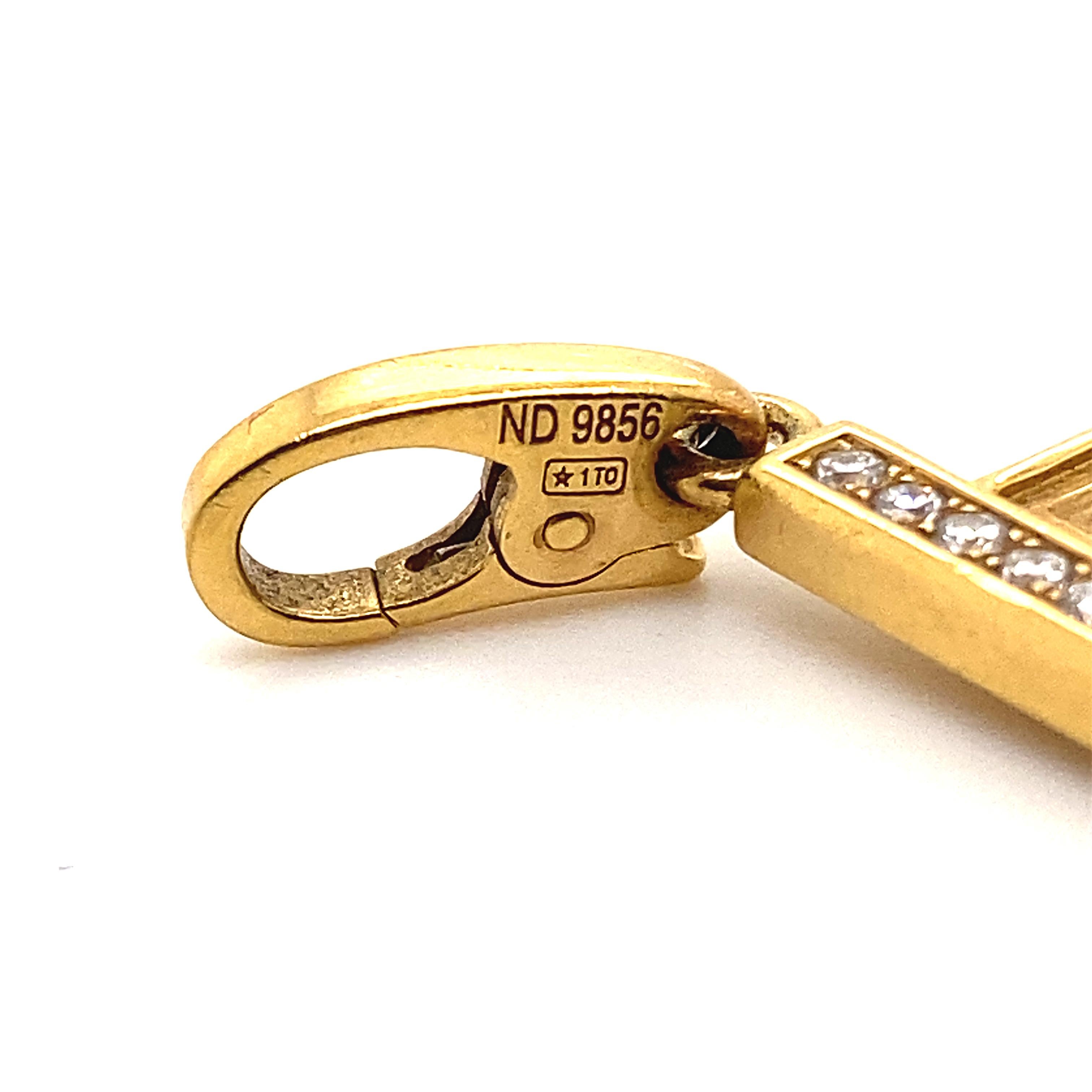 Cartier Diamant 18 Karat Gelbgold E52 St Place De Cartier Charme im Zustand „Gut“ in London, GB