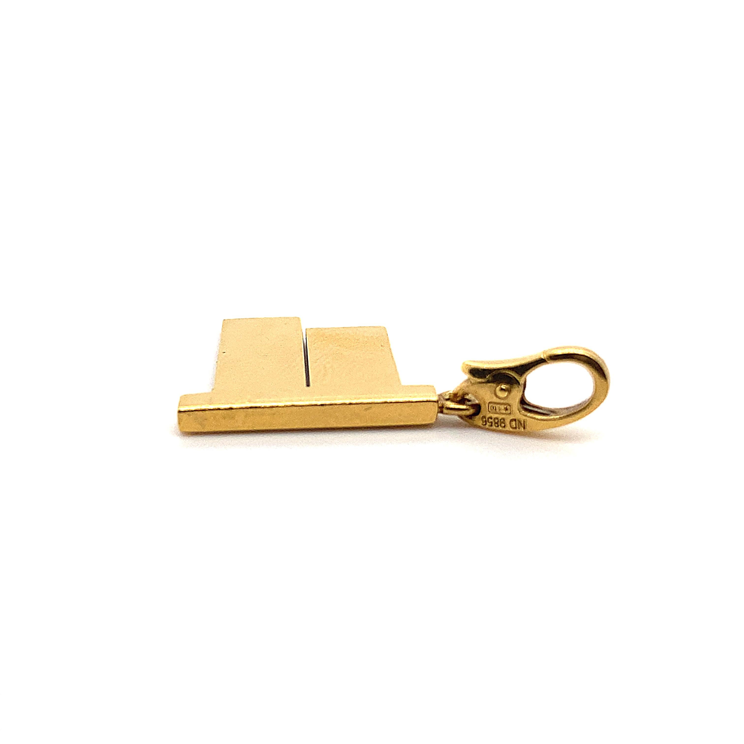 Cartier Diamant 18 Karat Gelbgold E52 St Place De Cartier Charme für Damen oder Herren