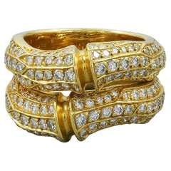 Cartier Diamond 18 Karat Yellow Gold Ring