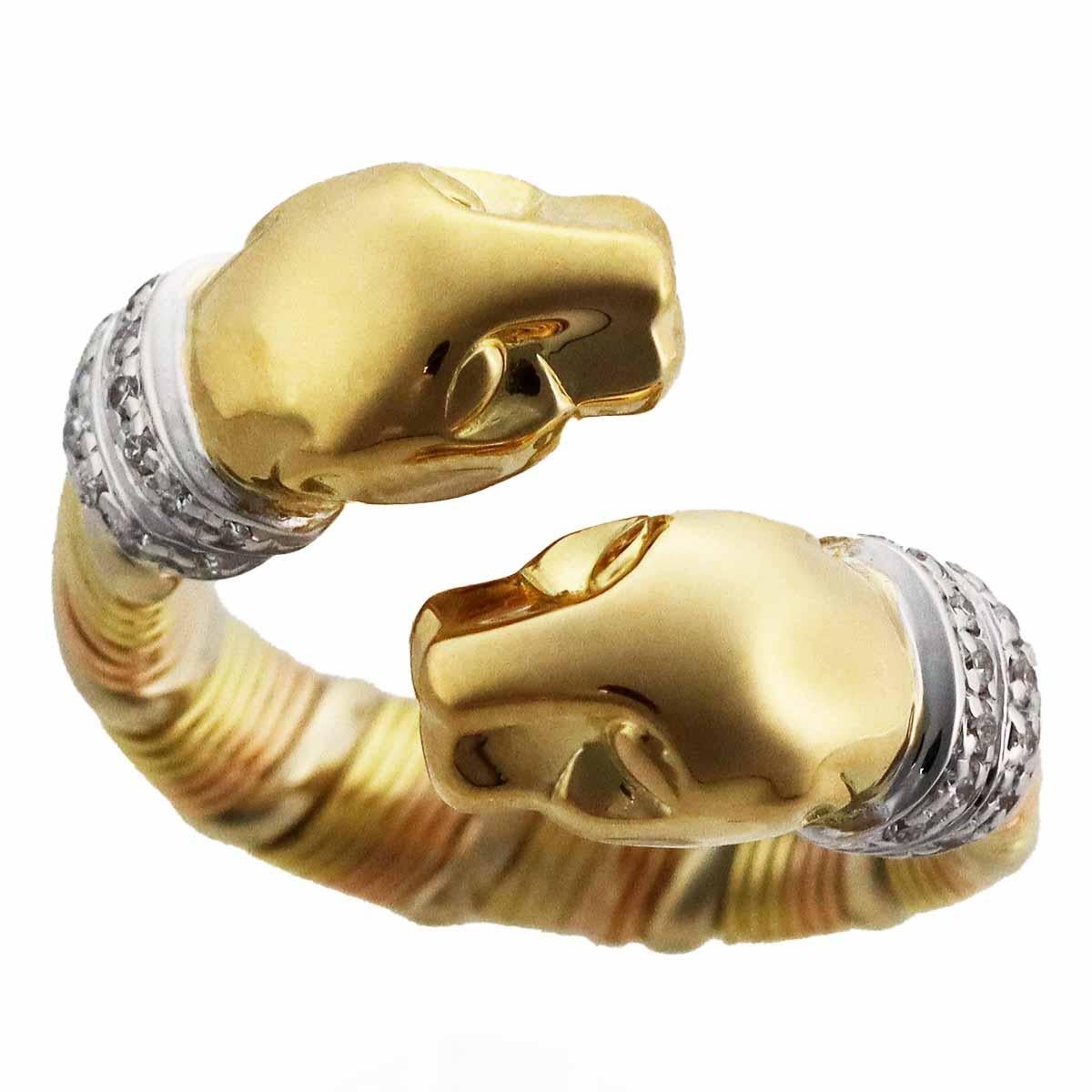 Brand:Cartier
Name:Cougar Ring
Material :Diamond,750 K18/ YG WG PG
Yellow Gold White Gold Pink Gold
Comes with:Cartier Case,Cartier repair certificate (Sep 2018)
Ring size:British & Australian:H 1/2  /   US & Canada:4 /  French & Russian:47 / 