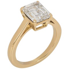 Cartier Diamond 1895 Solitaire Engagement Ring 1.84 Carat