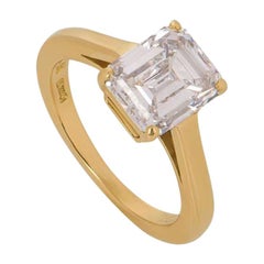Cartier Diamond 1895 Solitaire Engagement Ring 1.84 Carat