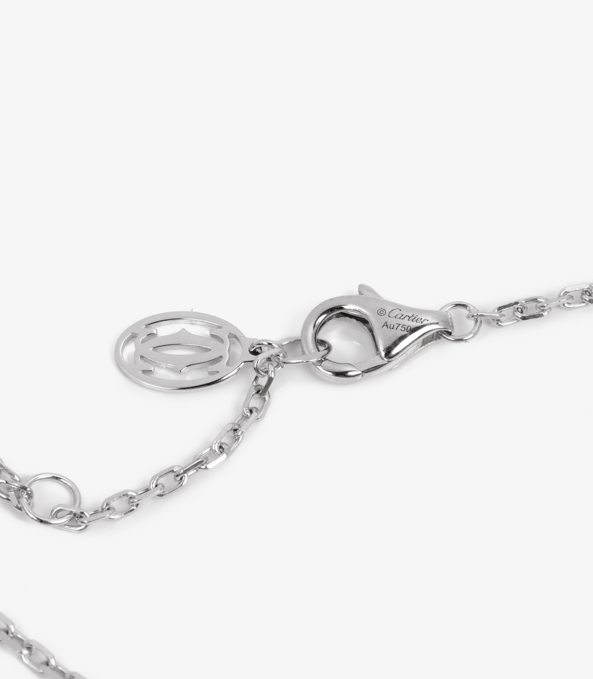 Cartier Diamond 18ct White Gold D'Amour Bracelet In Excellent Condition In Bishop's Stortford, Hertfordshire