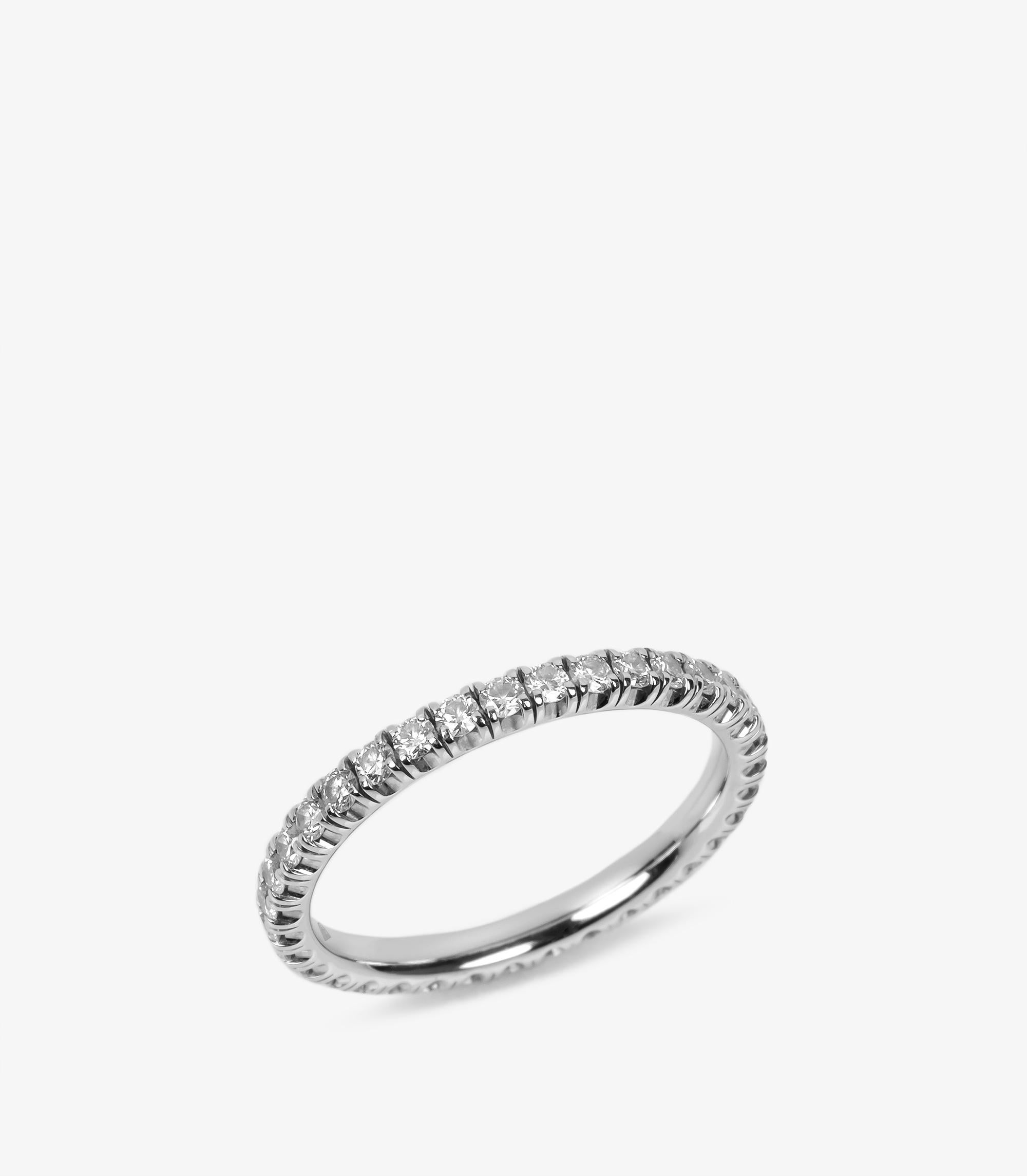 Cartier Diamant 18ct Weißgold Etincelle de Cartier 2mm Band Ring