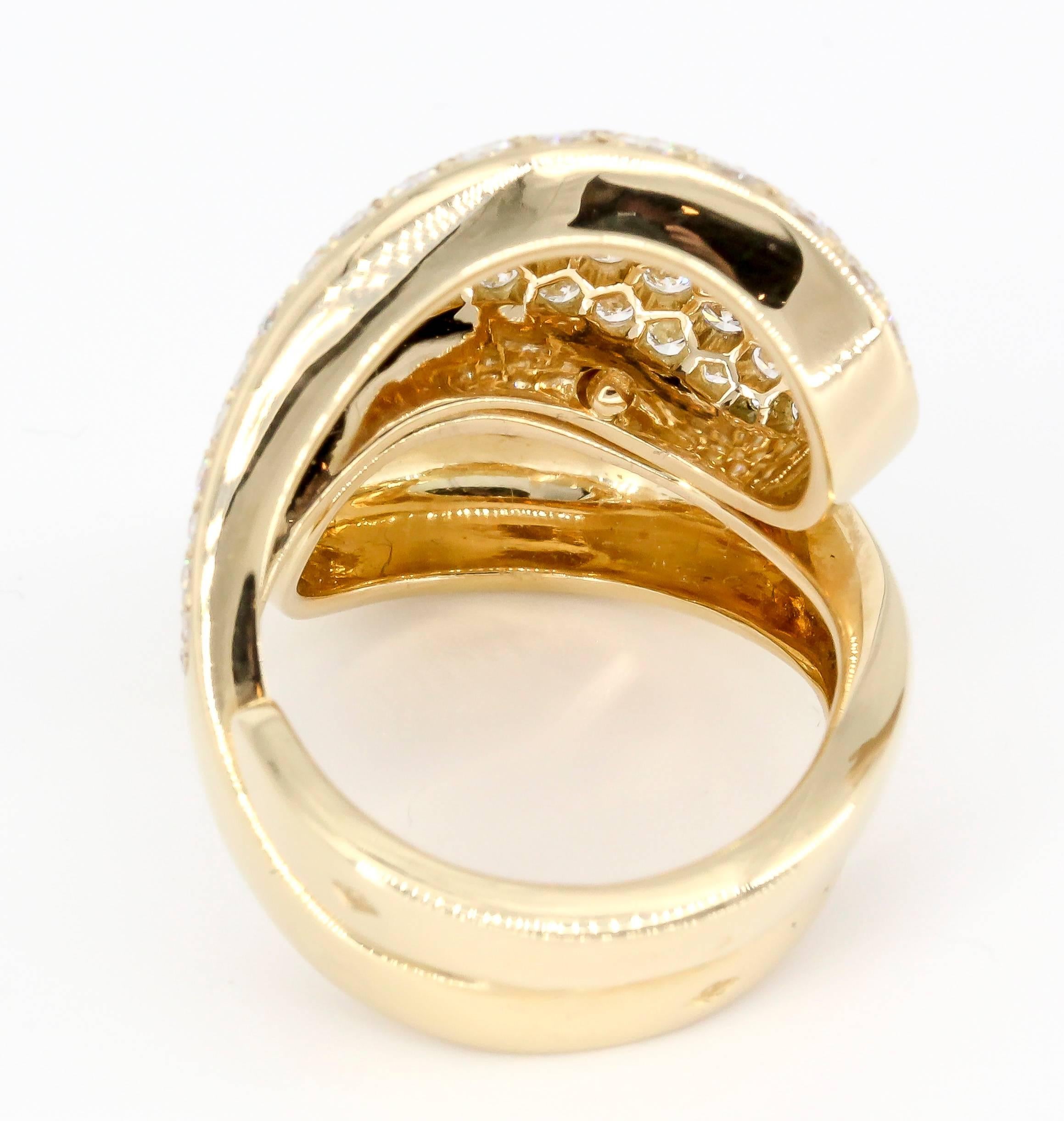 Cartier Diamond 18 Karat Gold Yin Yang Ring at 1stDibs | yin yang ...