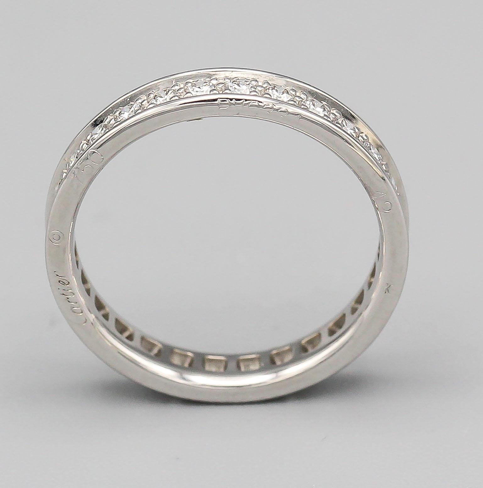 cartier ring with diamond band