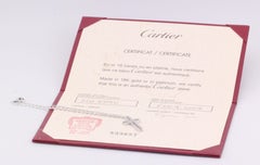 Cartier Diamond 18K White Gold Cross Bracelet w/ Cert