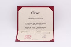 Cartier 18 Karat Weißgold Kreuz-Charm-Anhänger mit Diamanten