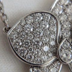 Cartier Diamond 18k White Gold Pendant Necklace
