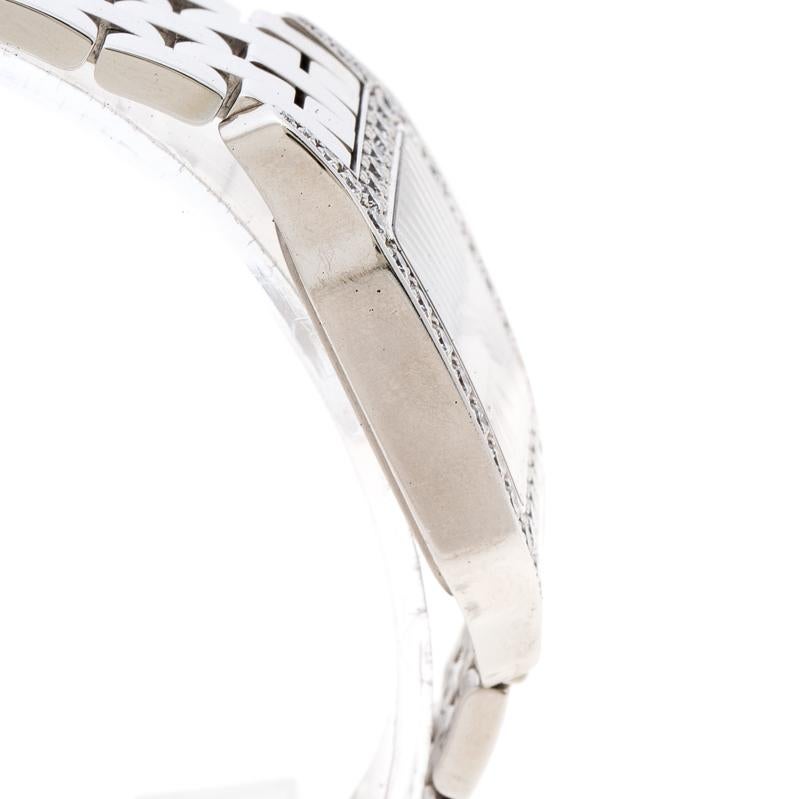 Cartier Diamond 18k White Gold Santos Demoiselle 2703 Women's Wristwatch 28MM 1