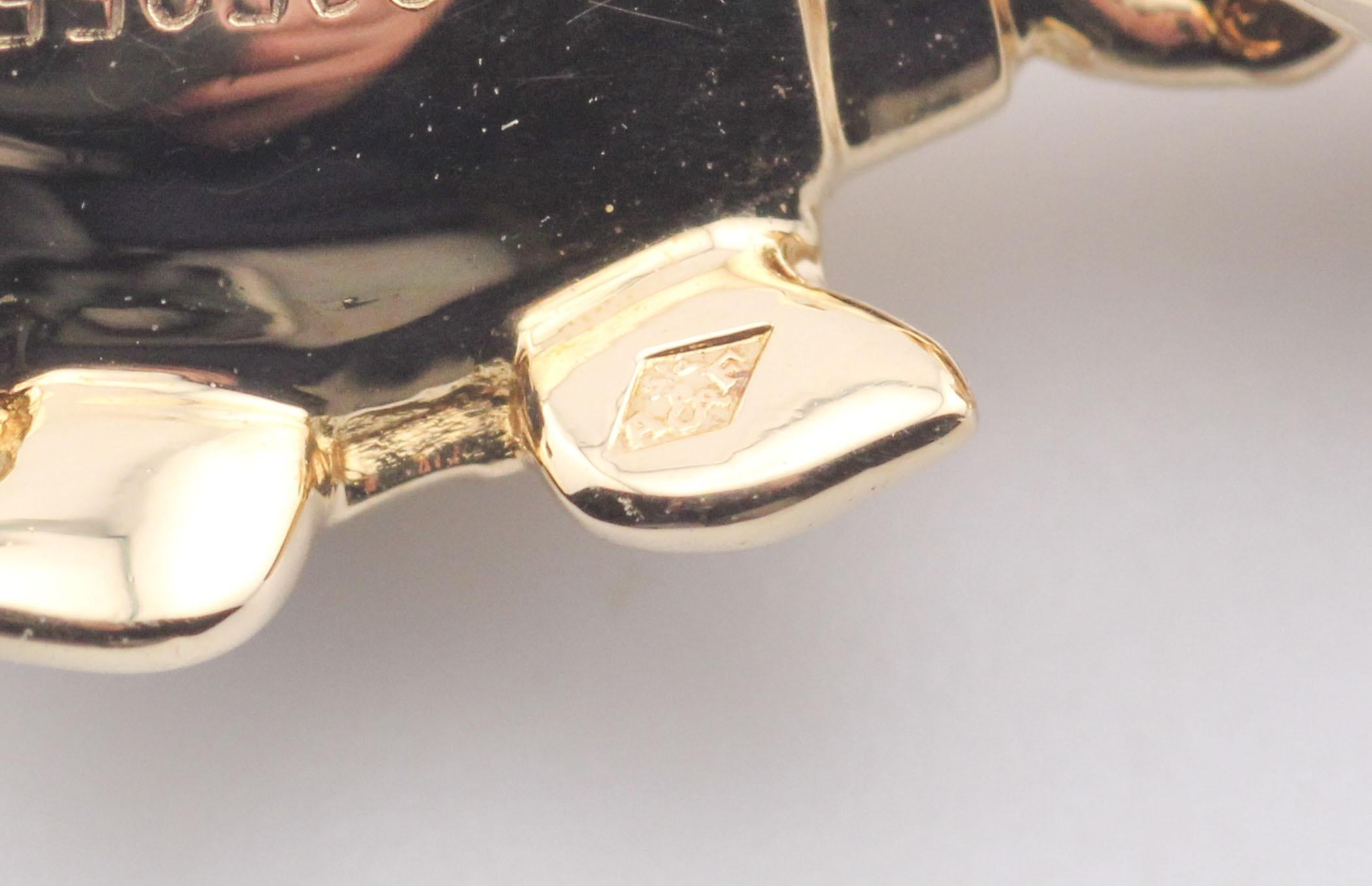 Cartier Diamant 18 Karat Gelbgold Ladybug Charm-Anhänger mit Diamant im Angebot 2