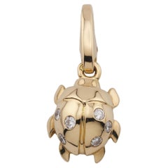 Cartier Diamond 18k Yellow Gold Ladybug Charm Pendant