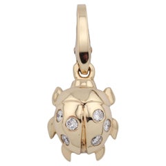 Cartier Diamond 18k Yellow Gold Ladybug Charm Pendant