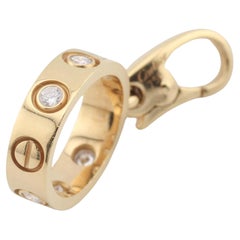 Pendentif Love Charm en or jaune 18k avec diamants de Cartier