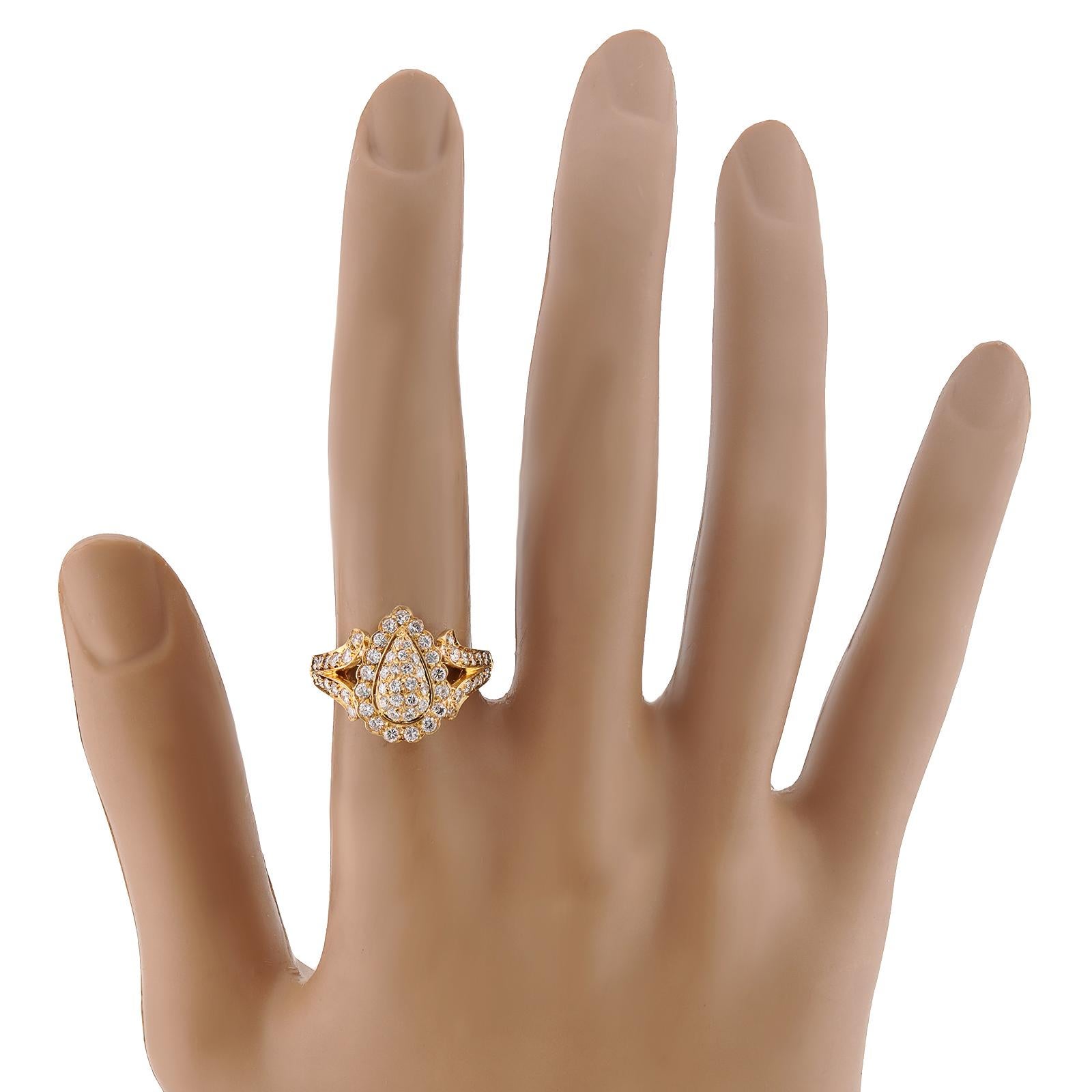 Taille brillant CARTIER Bague en or jaune 18k avec diamants en vente