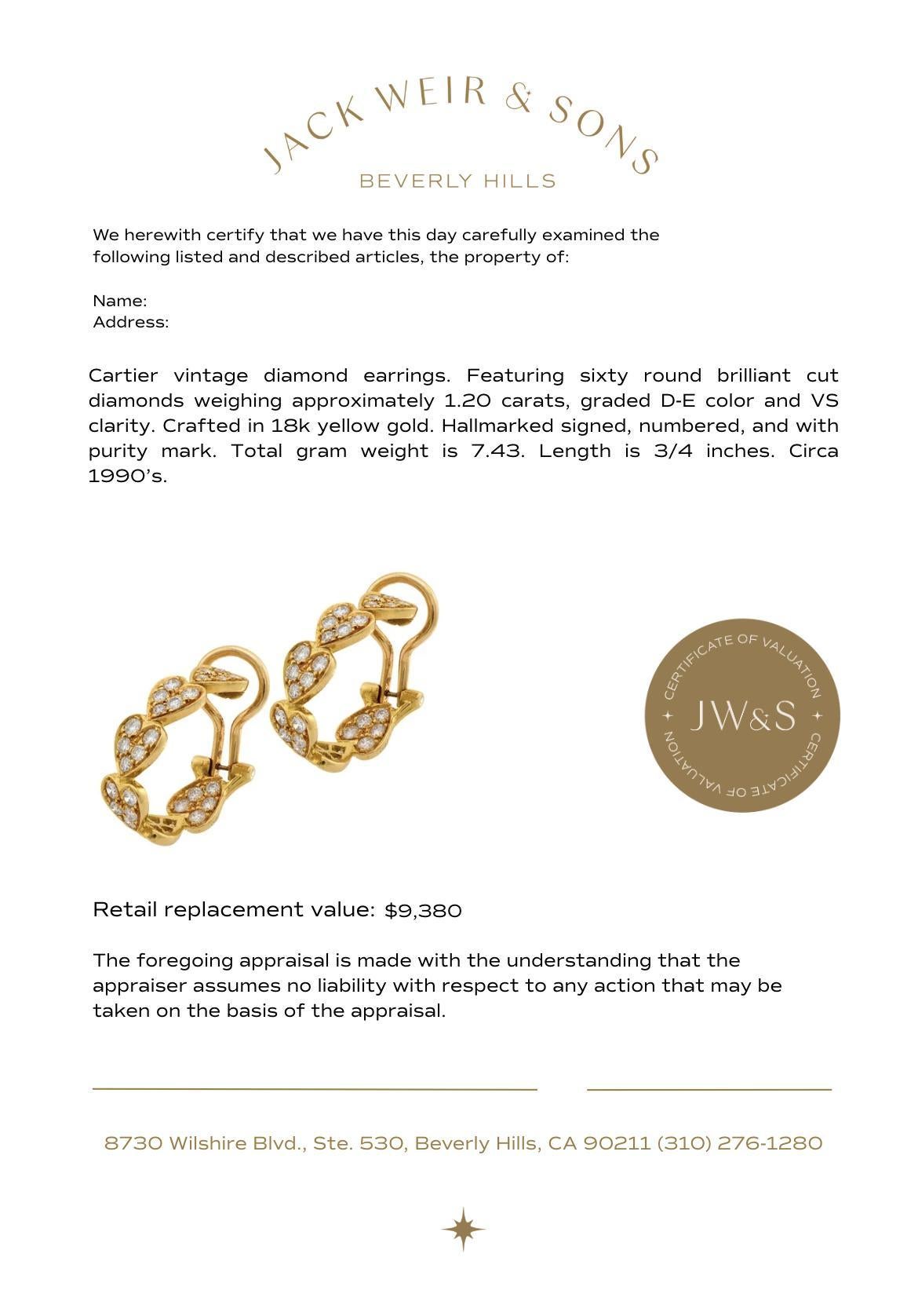 Cartier Diamant 18k Gelbgold 