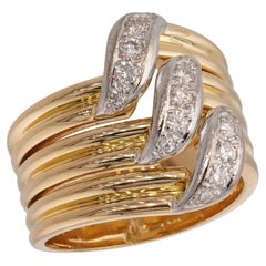 CARTIER Anillo de oro amarillo de 18 quilates con diamantes
