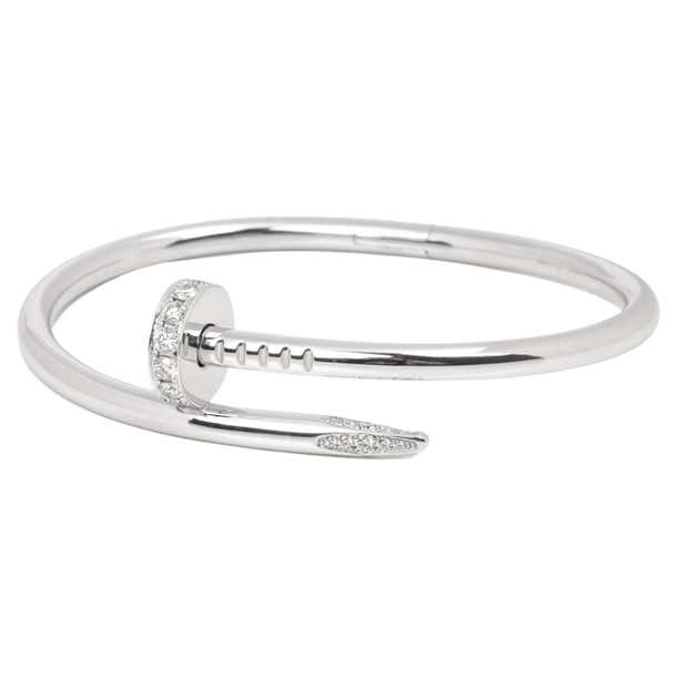 Cartier Diamond Accent 18carat White Gold Juste Un Clou Bracelet For ...