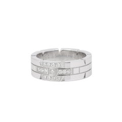 Cartier Diamond Accent 18ct White Gold Tank Française Ring