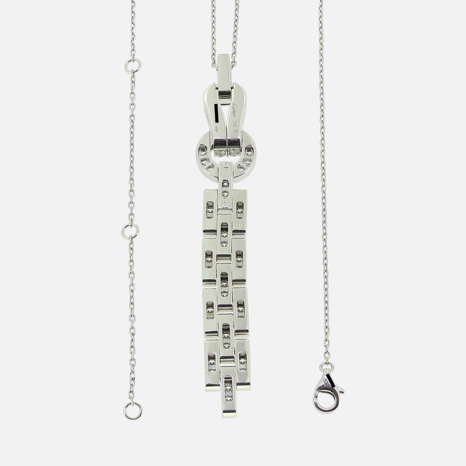 Taglio brillante Collana Cartier Diamond Agrafe in vendita