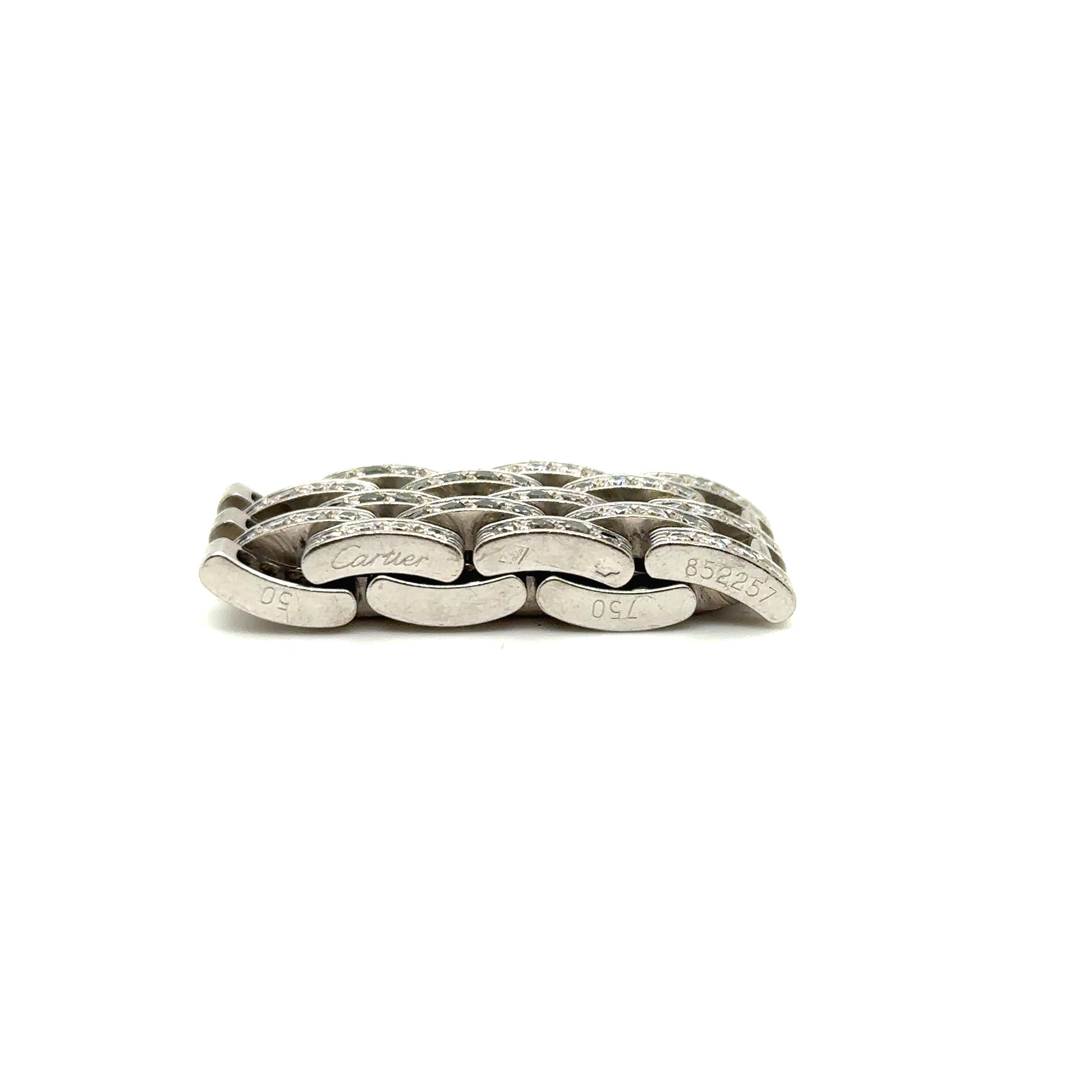 Cartier Diamond and Colored Diamond 'Maillon Panthère' Ring In Excellent Condition For Sale In New York, NY