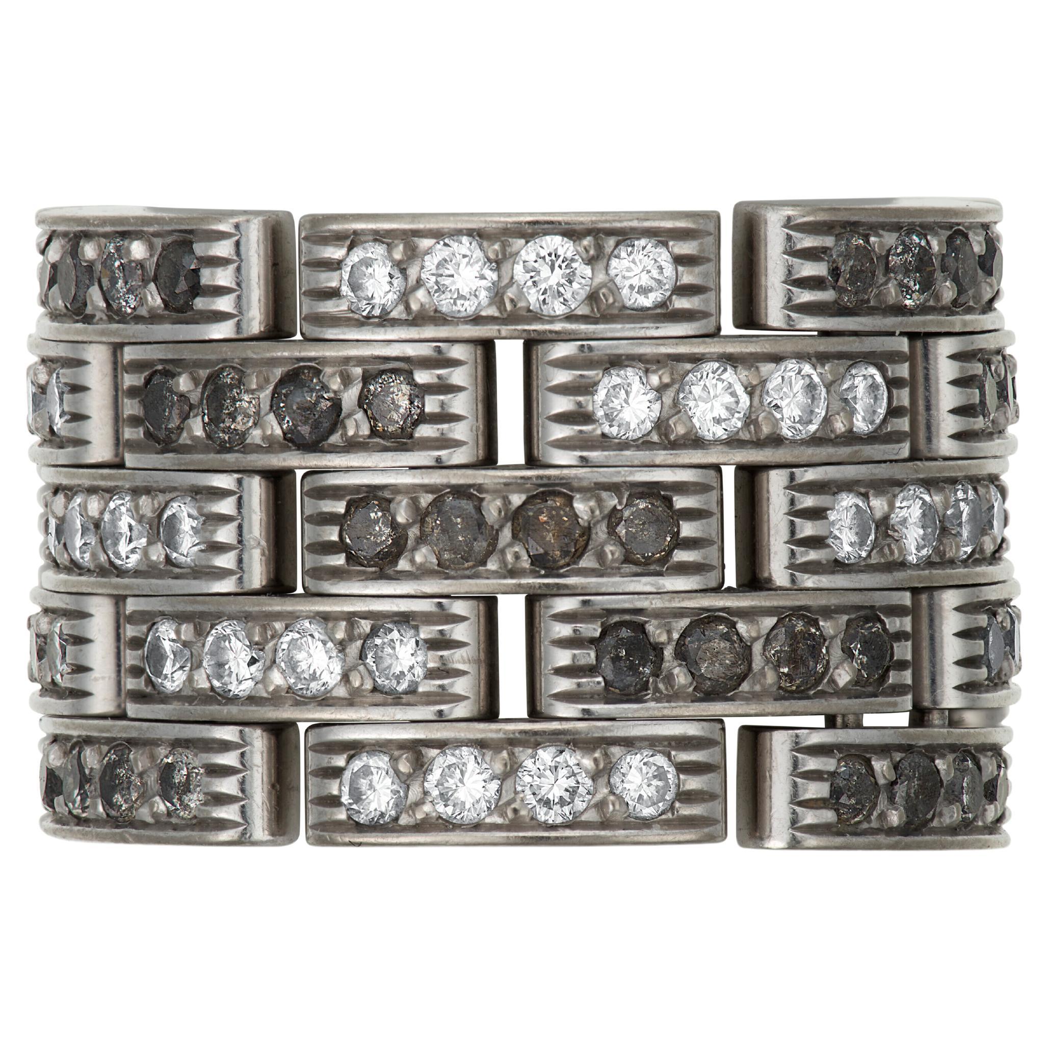Cartier Diamond and Colored Diamond 'Maillon Panthère' Ring