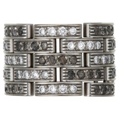 Cartier Diamond and Colored Diamond 'Maillon Panthère' Ring