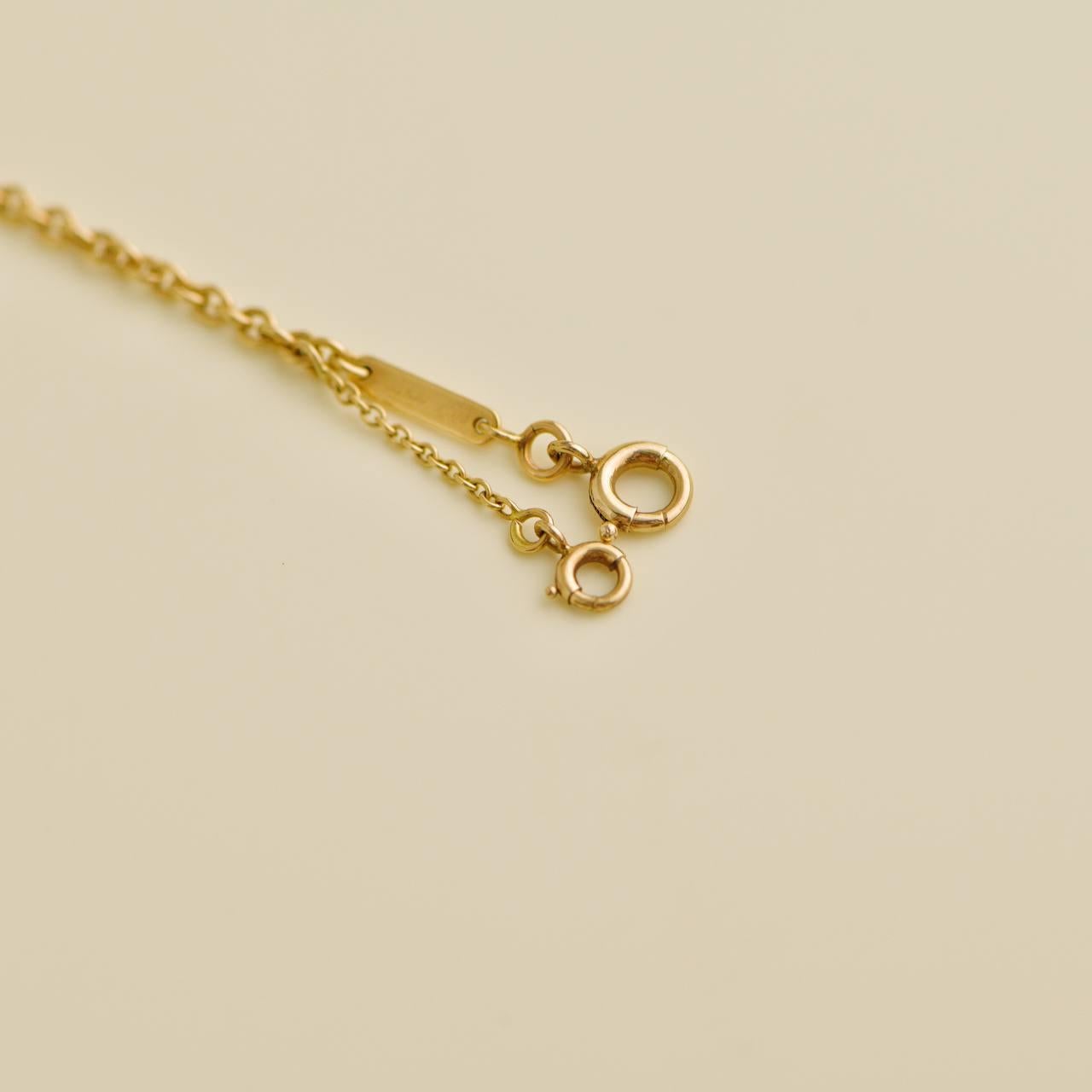Cartier Diamond and Enamel Bee 18K Yellow Gold Pendant Necklace 3