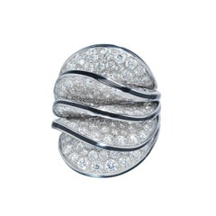 Cartier Diamond and Enamel "Paris Nouvelle Vague" Ring