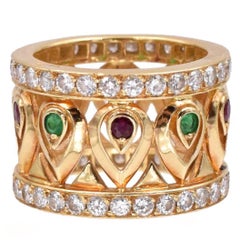 Cartier Diamond and Gemstone Band