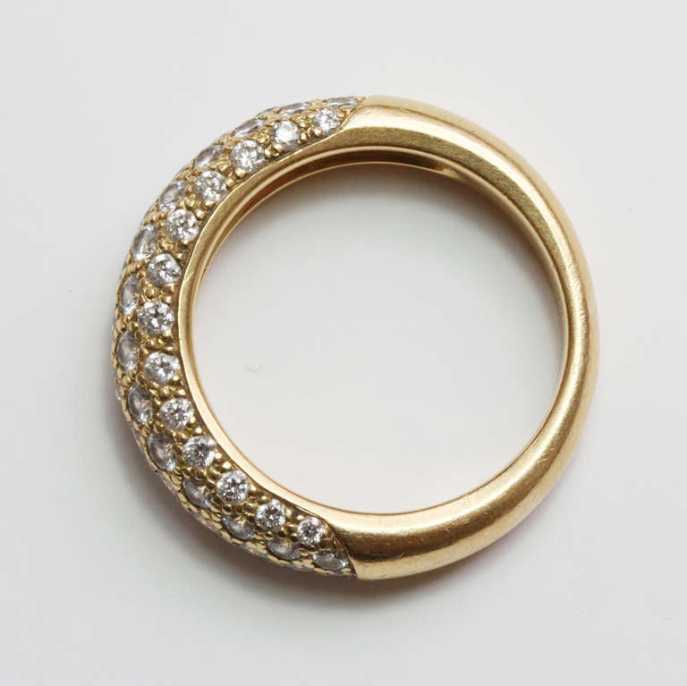 Cartier Ring aus Diamant und Gold mit Diamanten (Brillantschliff)