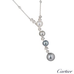 Cartier Diamond and Pearl Calin Necklace