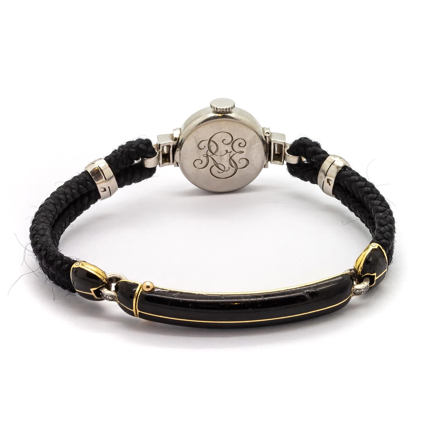 Montre-bracelet en diamant et platine de Cartier Bon état - En vente à London, GB