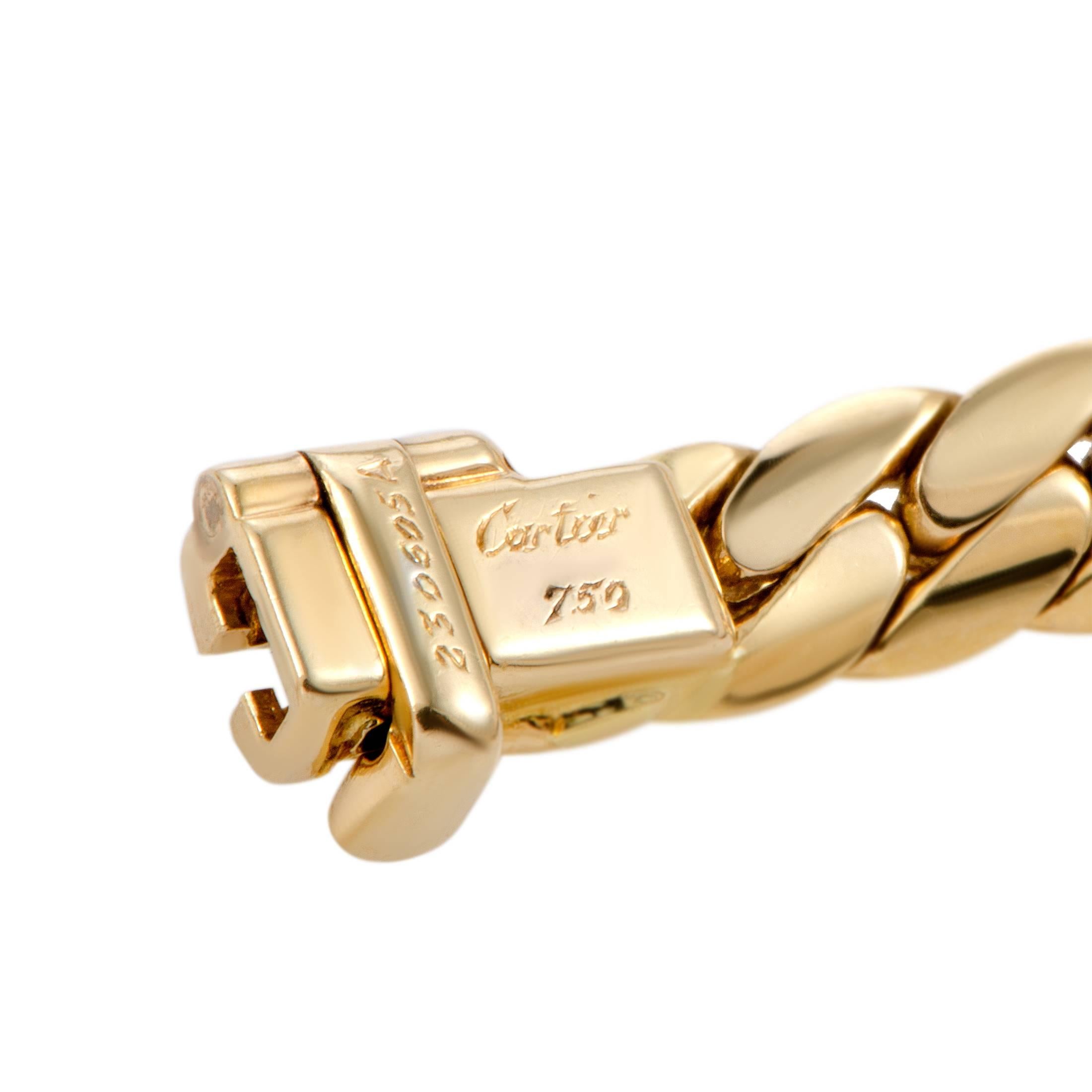 Cartier Diamond and Sapphire Cabochon Yellow Gold Pendant Choker Necklace 1