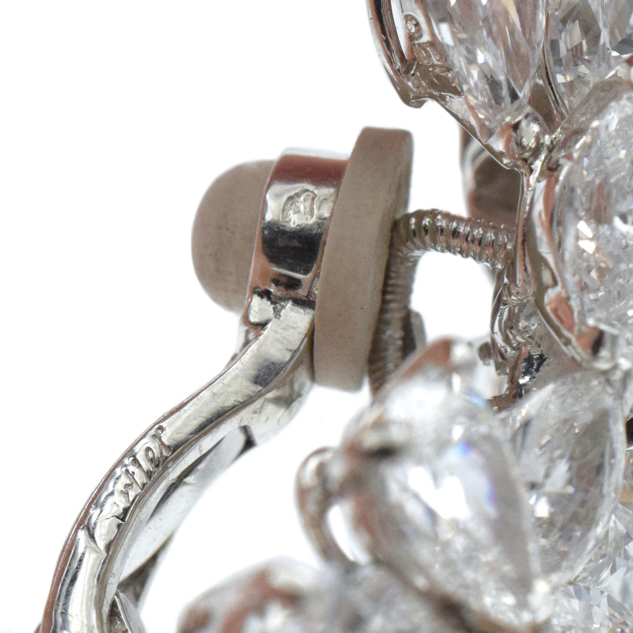 Cartier Diamant- und Südseeperlen-Ohrclip-Ohrringe mit Anhänger im Angebot 5