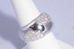 Cartier, bague jonc en or blanc et diamants, 1,70 carats