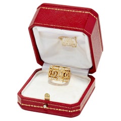 Cartier Diamond and Yellow Gold Ring 