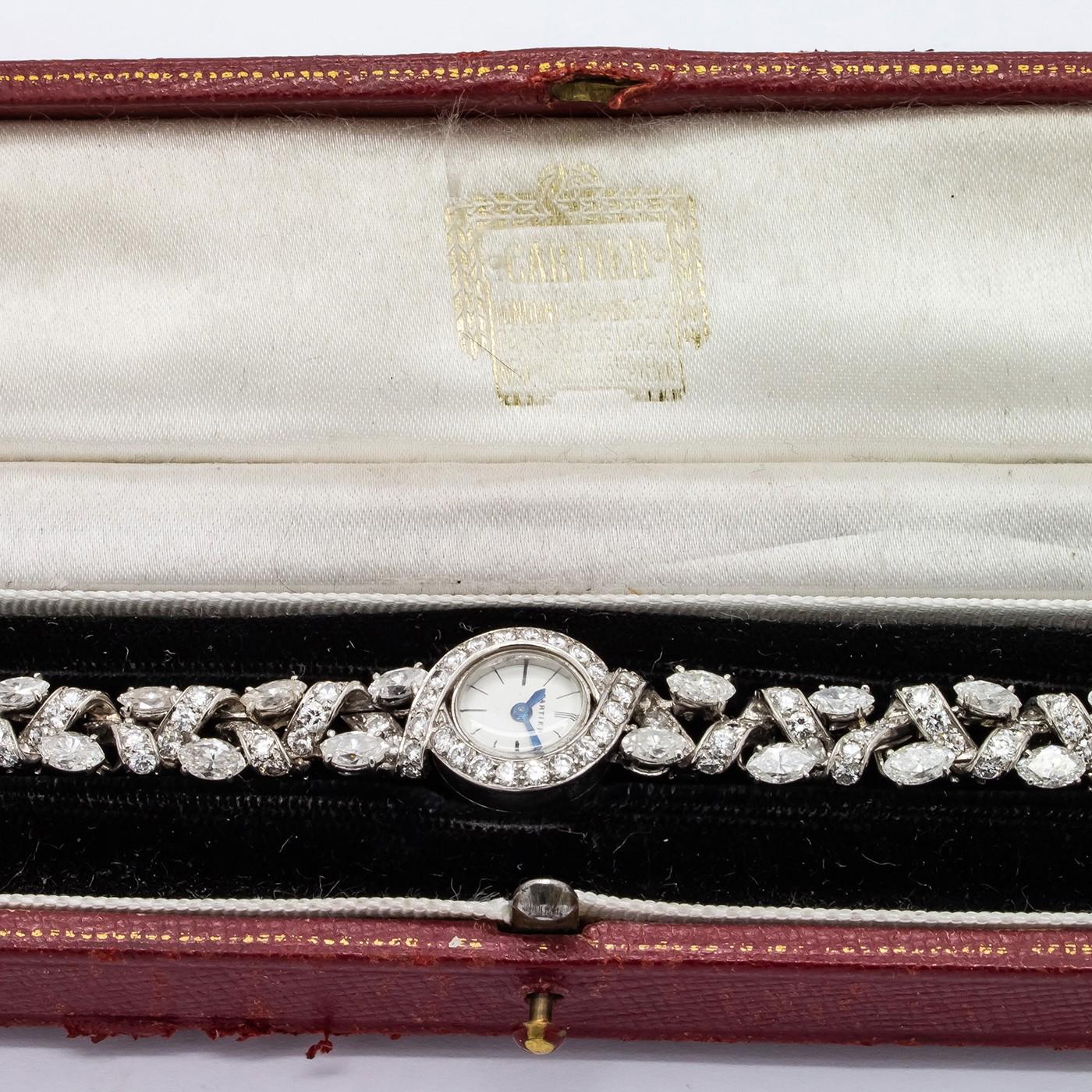 Cartier Diamond Back Winder Wristwatch, Circa 1950 5