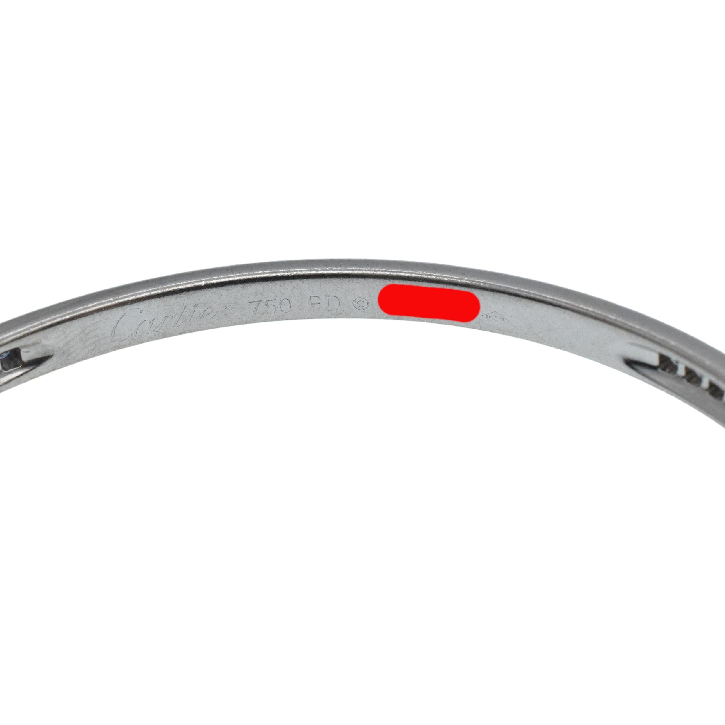 Cartier Diamant-Armreif aus 18k Weißgold (Rundschliff) im Angebot