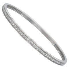 Cartier Diamond Bangle Bracelet In 18k White Gold