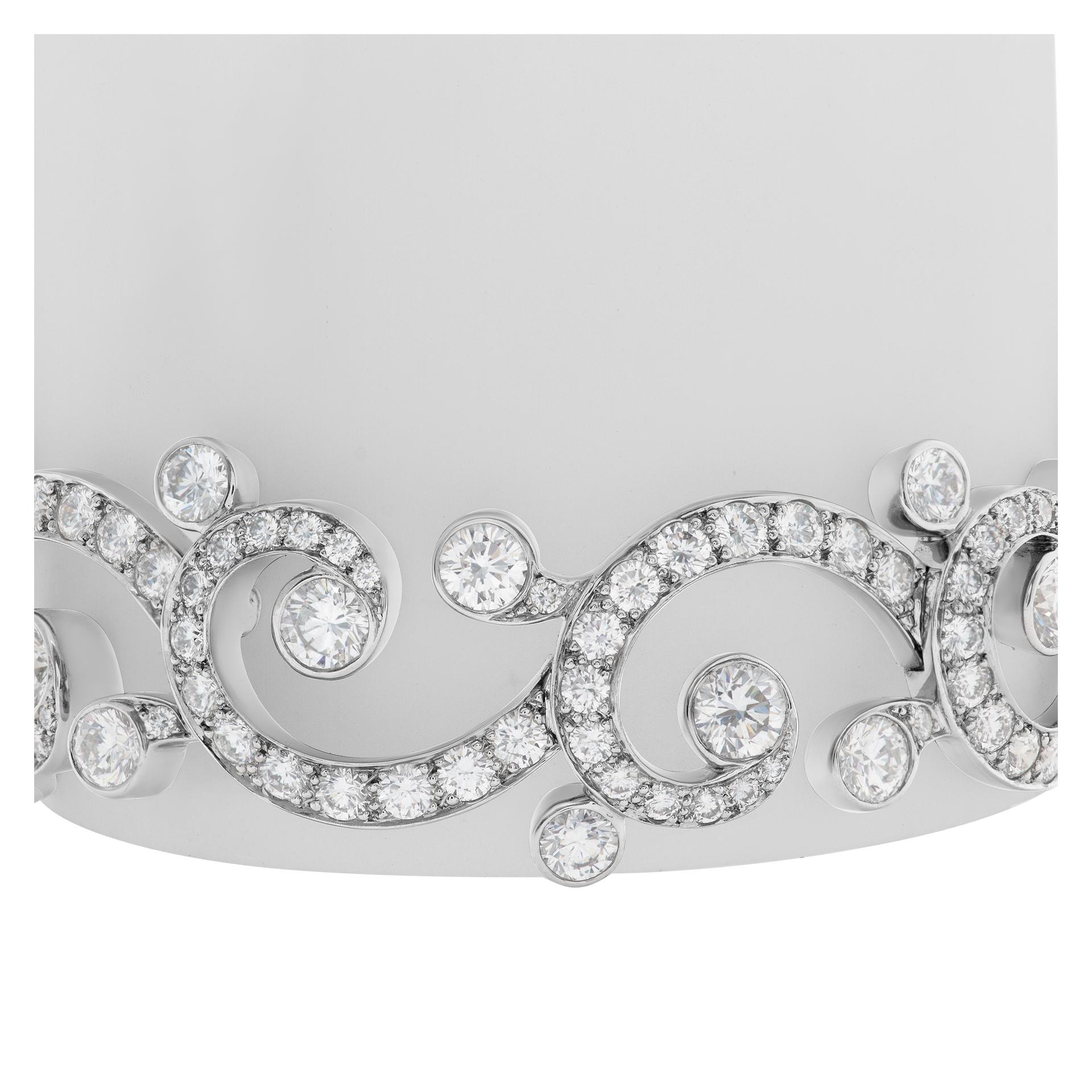 Women's Cartier Diamond Bangle Bracelet in Platinum