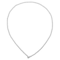 Cartier, collier long réglable en or 18 carats avec perles de diamants 7 carats