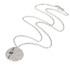 Cartier Diamond & Black Ceramic Love Pendant (White Gold)