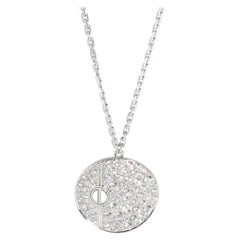 Cartier Diamond & Black Ceramic Love Pendant (White Gold)