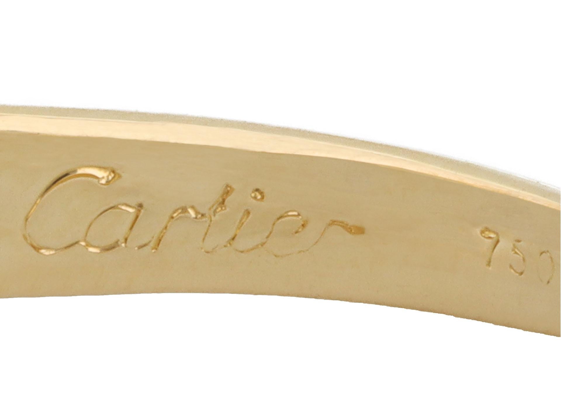 Retro Cartier diamond bombe ring, French, circa 1998 For Sale