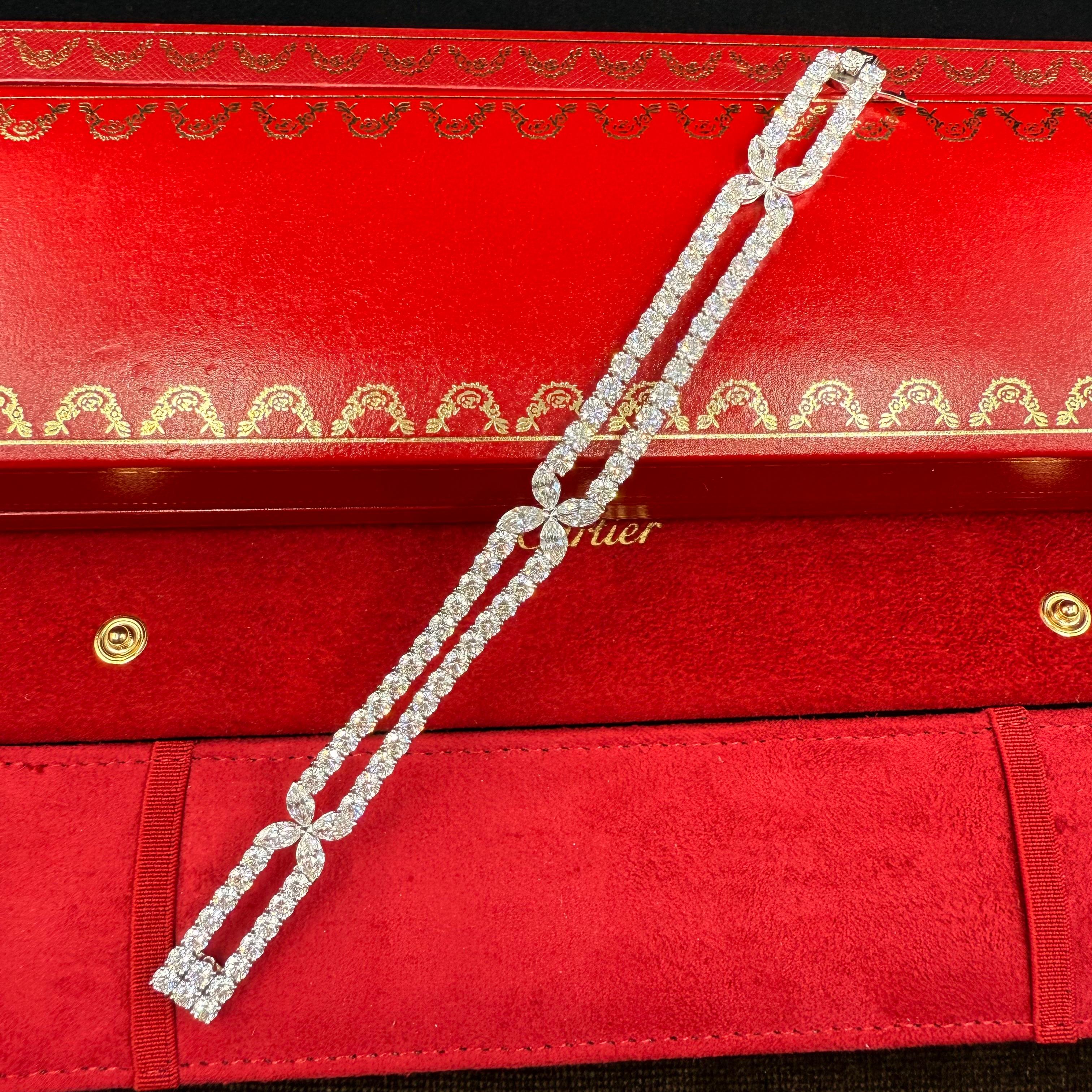 Cartier Paris , Circa 1990 Flexible Diamond Bracelet For Sale 10