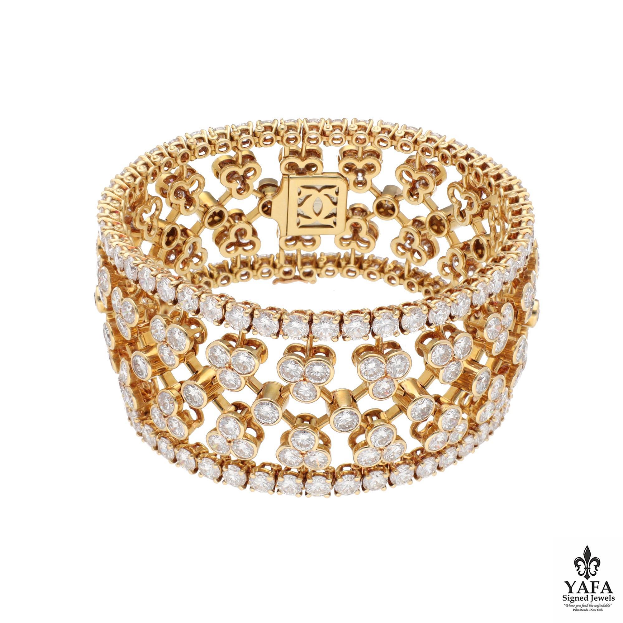 Taille ronde Bracelet en diamants CARTIER en vente