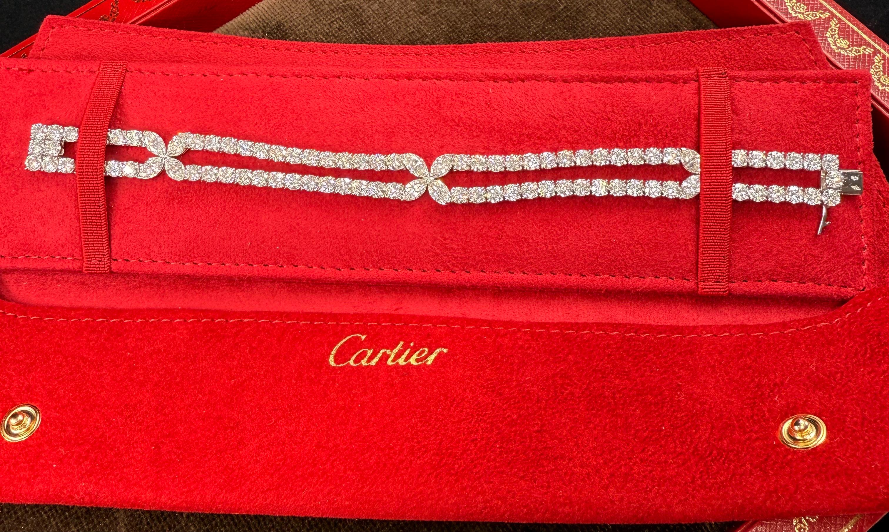 Cartier Paris , Circa 1990 Flexible Diamond Bracelet For Sale 7