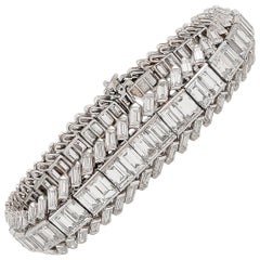 Cartier Diamond White Gold Platinum Bracelet
